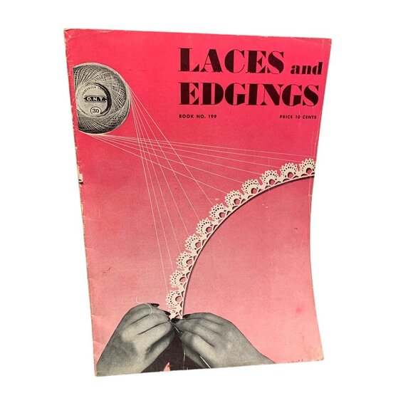 Vintage Crochet Laces and Edgings Design Book No. 199 - Picture 1 of 2